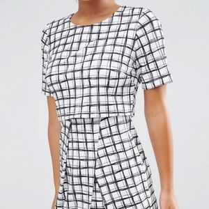 ASOS Petite Checkered Dress